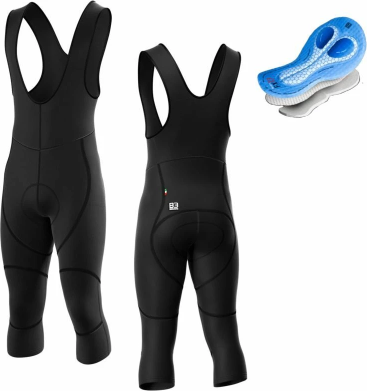 Shorce 3/4 për meshkuj Biemme, të zeza