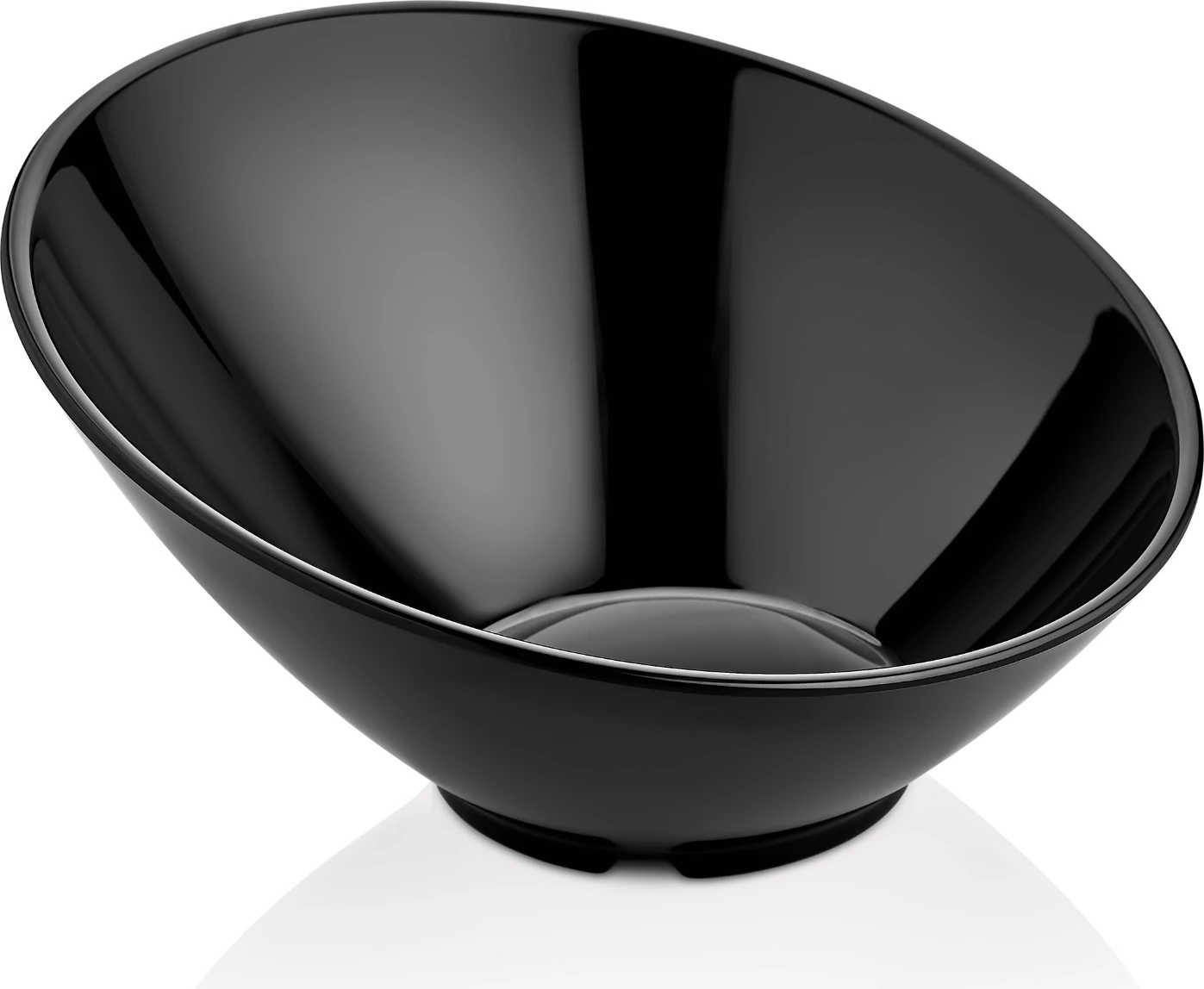 tas i pjerrët, Fine Dine, melaminë, Ø233 x 125 mm, e zezë