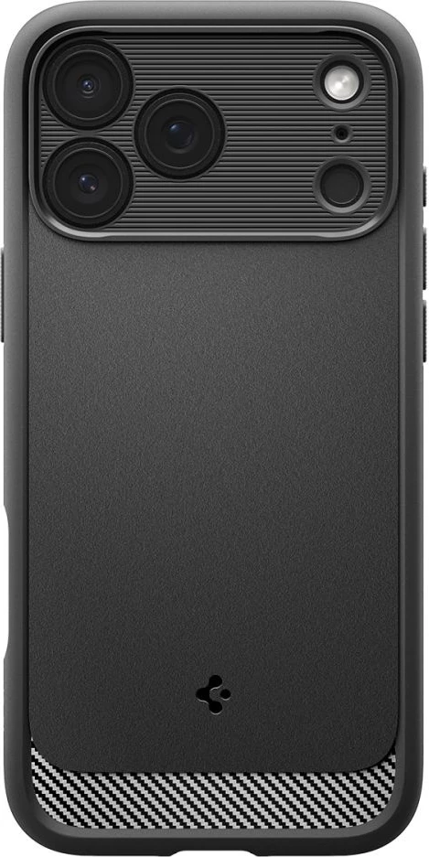 Mbrojtëse për iPhone 17 Pro Max Spigen Rugged Armor MagSafe, mat, e zezë