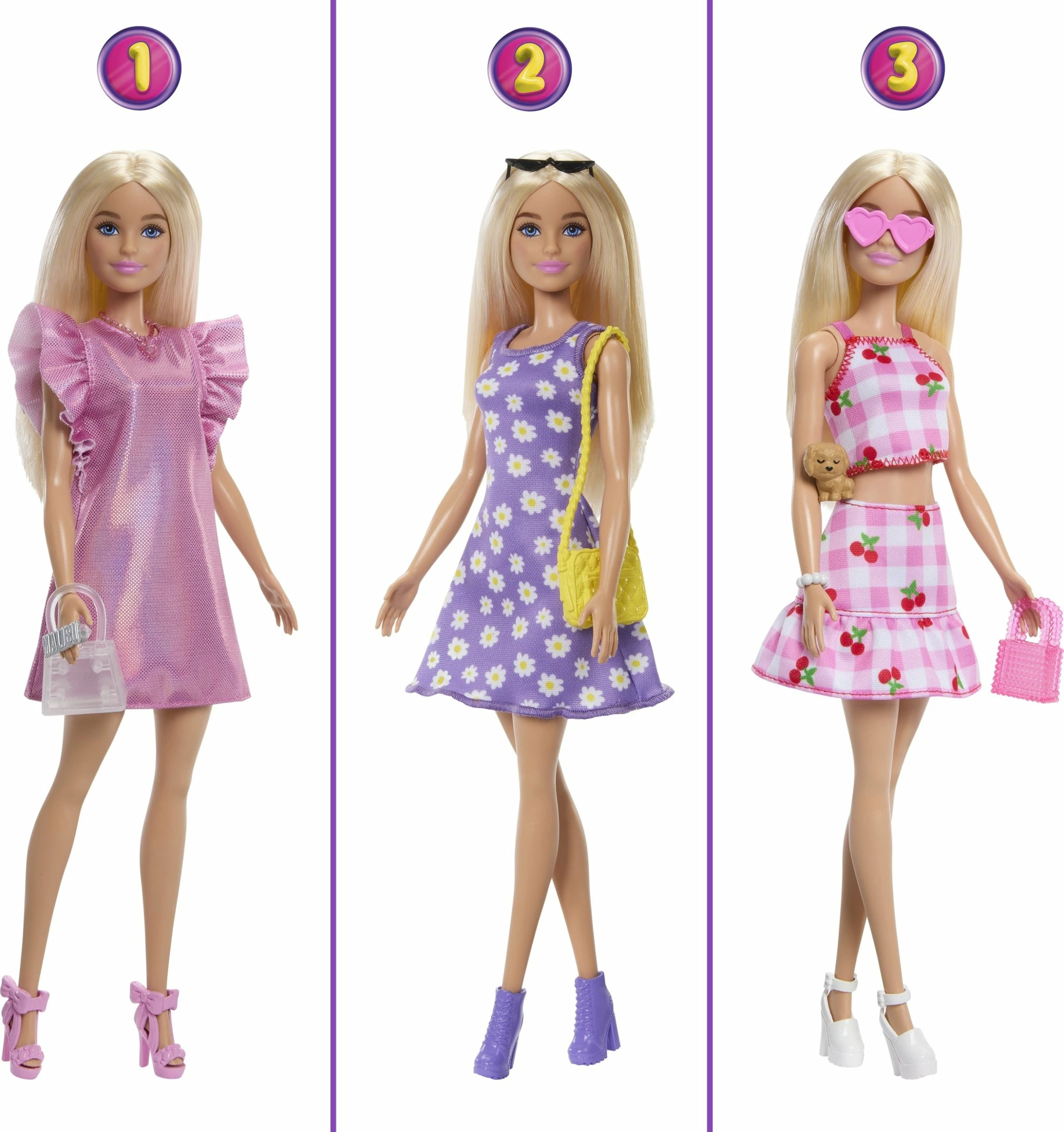 Garderobë për Barbie Mattel Dream Closet 3.0 HXD58, 90 cm, 25+ pjesë, rozë, set me kukull dhe aksesorë