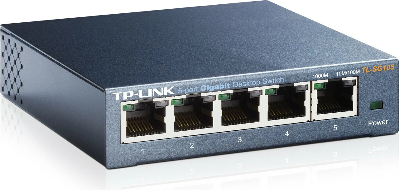 Switch TP-LINK TL-SG105, 5 porta Gigabit, Kasë metalike