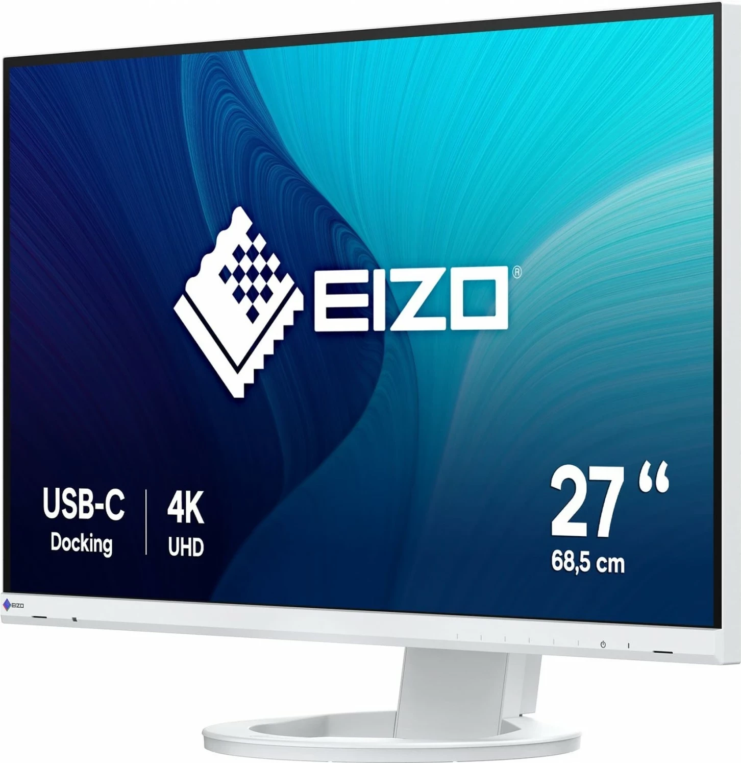 Monitor Eizo FlexScan EV2740S-WT, 27 inch, IPS, 4K, USB-C PD 70W, bardhë