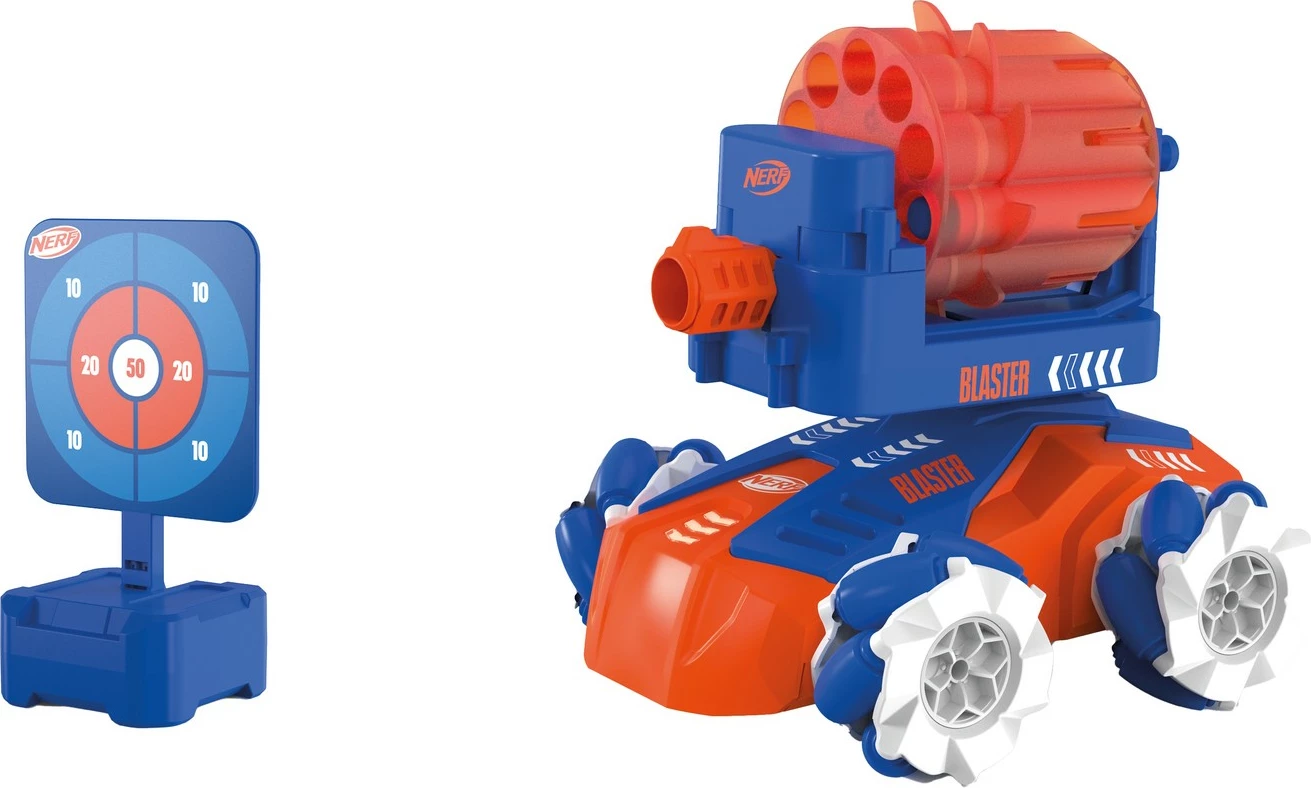 Makine me telekomandë Carrera RC Action Nerf Blaster, 2.4GHz, elektrike, blu/kuqe