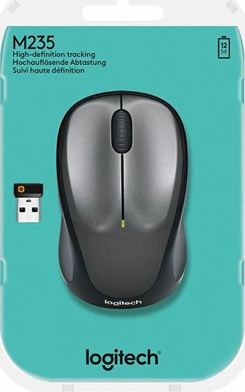 Maus Logitech M235 910-002201 1000 DPI wireless USB, gri