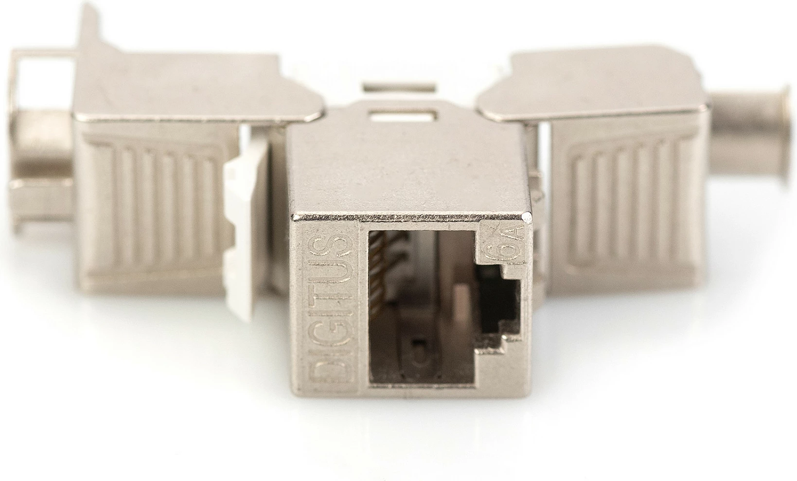 Keystone Jack Digitus Cat6A RJ45-LSA i ekranizum 500MHz, 8 copë, Silver