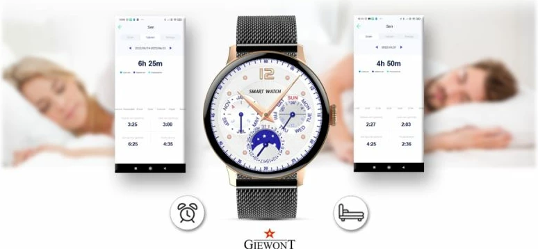 Smartwatch për femra Giewont, rozë gold