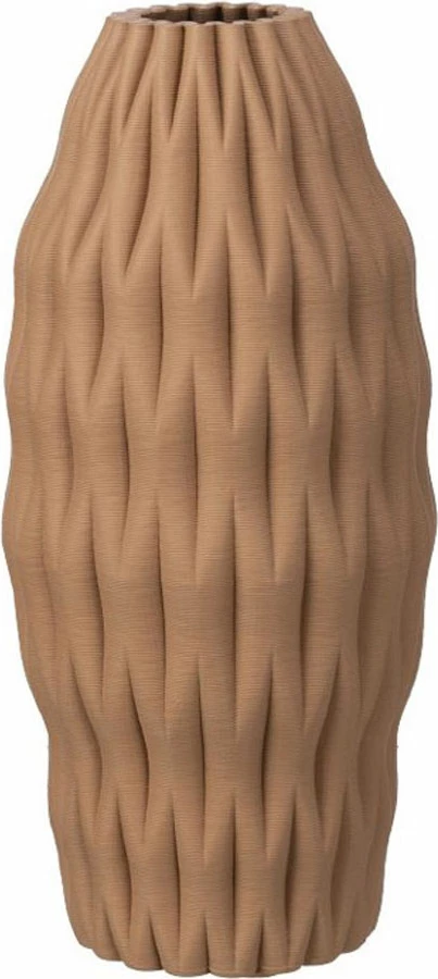 Vazo ORALIA, qeramikë, ngjyrë terrakote, 14.5x14.5x32cm