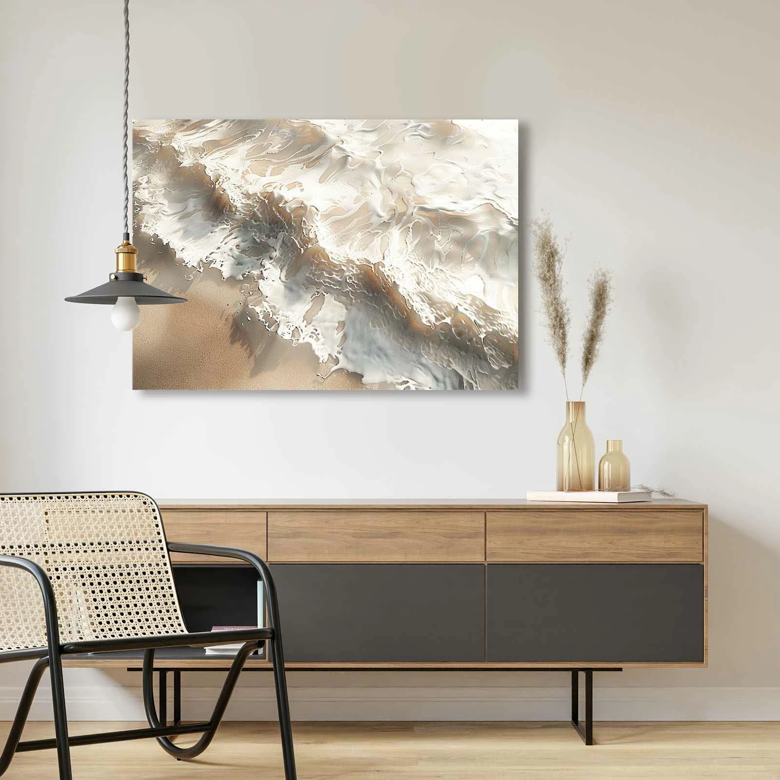 Pikturë dekorative në kanavacë, shumëngjyrëshe, Wallity, 70100Wabisabi-039, 70x100cm