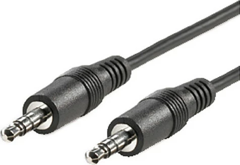 Kabllo audio ROLINE 3.5mm M-M, 5 m, e zezë