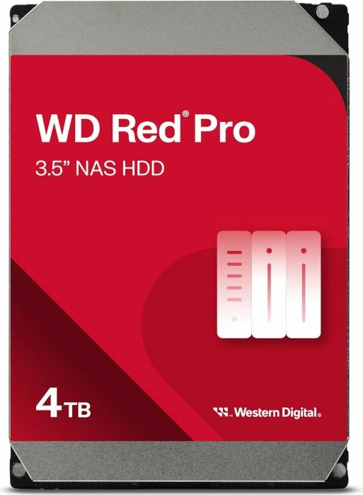 Hard disk i brendshëm WD Red Pro WD4005FFBX 4TB 3.5\" SATA III 6Gb/s 7200rpm 256MB, e kuqe