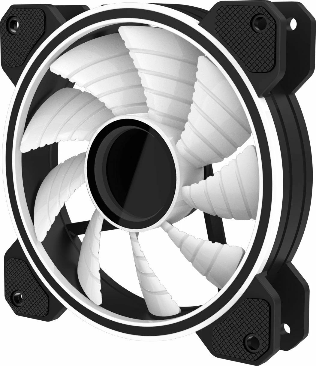 Ventilator kasë PREYON Eagle Eye 120mm PWM ARGB, set 3 copë, zi