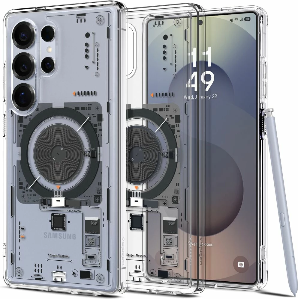 Mbështjellës Spigen Ultra Hybrid Mag për Samsung Galaxy S25 Ultra, Transparent