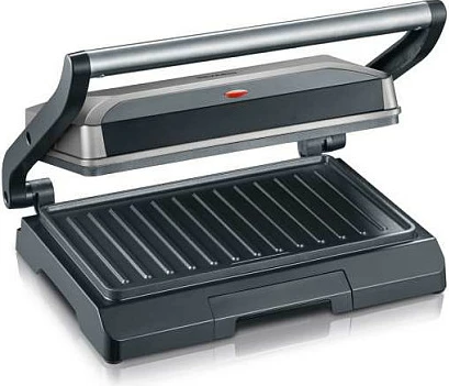 Grill elektrik Severin KG 2394, 800W, inoks, zi/gri