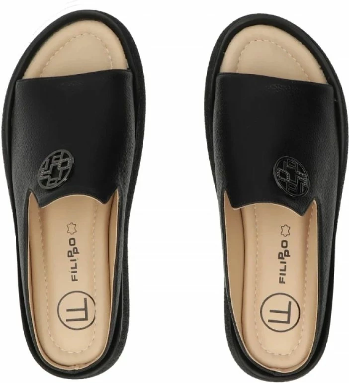 Sandale me platformë Filippo DK7758, të zeza