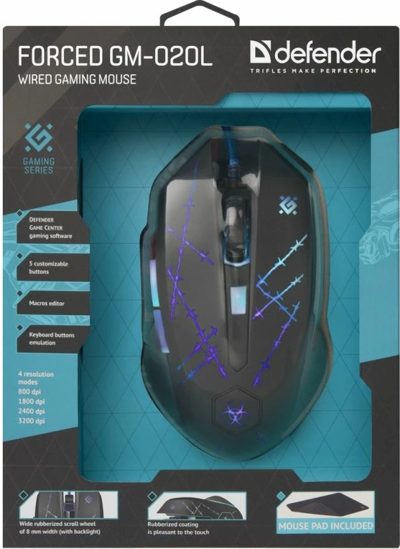 Maus gaming DEFENDER, i zi