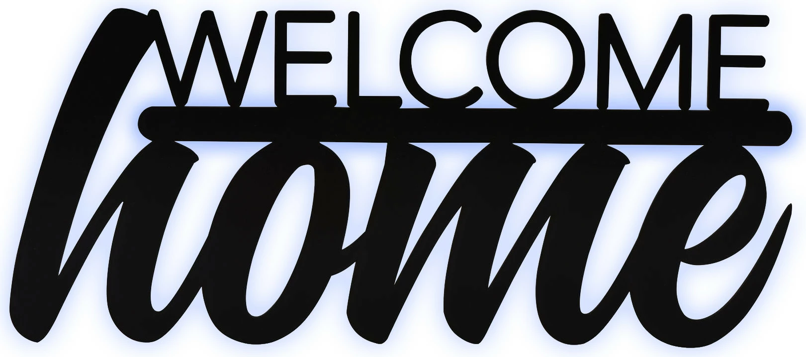 Dritë dekorative LED, Wallity, Welcome Home, e kaltër