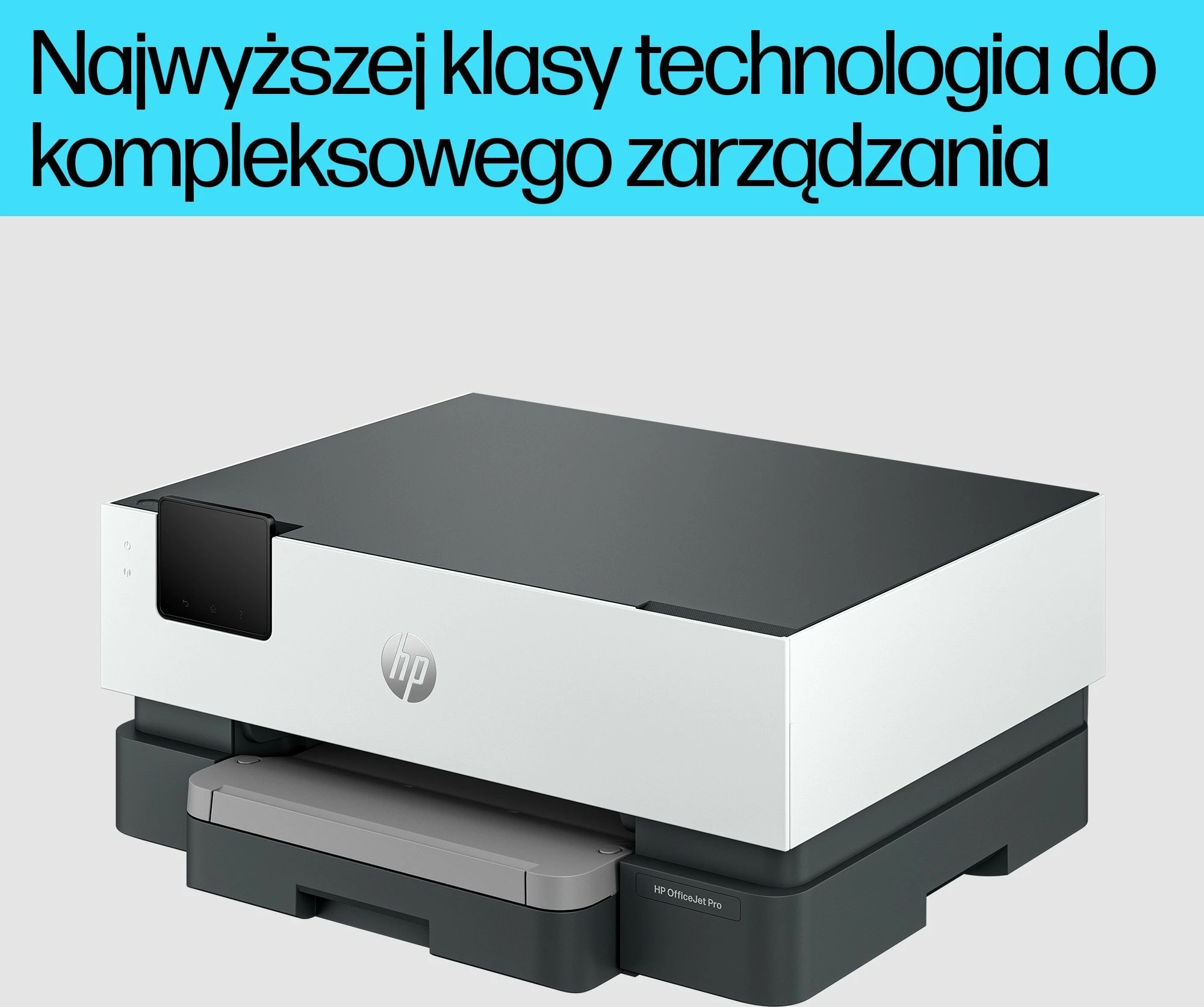 Printer inkjet HP OfficeJet Pro 9110b (5A0S3B) A4, Wi‑Fi, Duplex, 250 fletë, 4 kartrixhe, Ethernet/USB, ekran me prekje, Bardhë/Gri