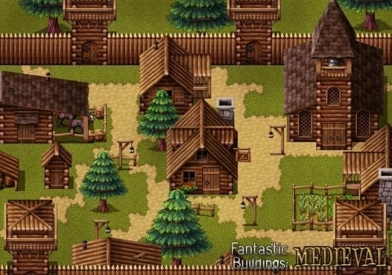 RPG Maker MV: Fantastic Buildings - Medieval DLC EN/DE/FR/IT/PT/ES Global