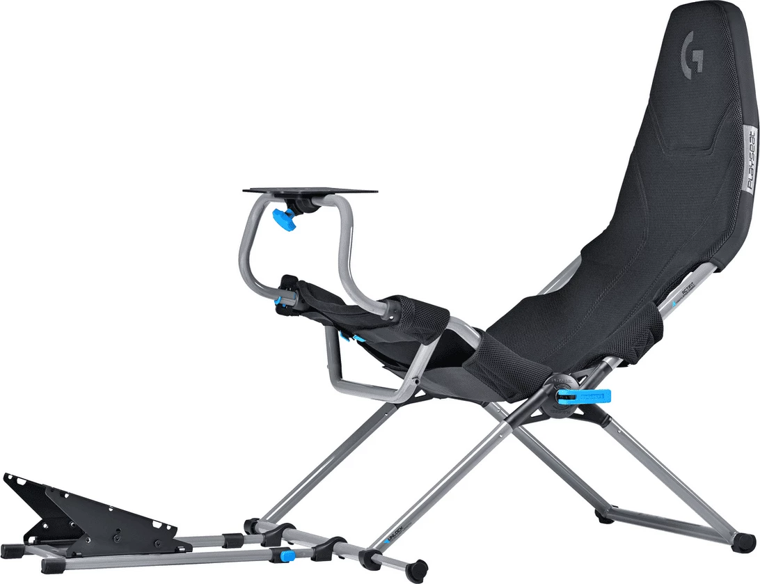Karrige gaming Playseat Challenge X Logitech G Edition G.00248, e palosshme, bazë metalike me mbajtëse timoni/pedalësh, e zezë