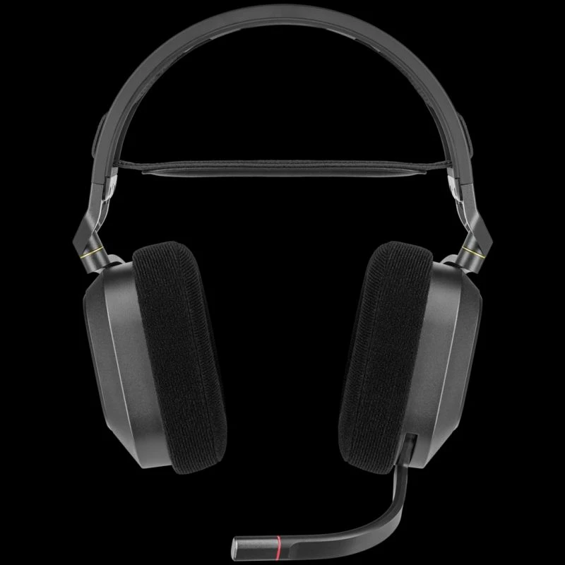 Headset gaming Corsair HS80 RGB Wireless Carbon, e zezë