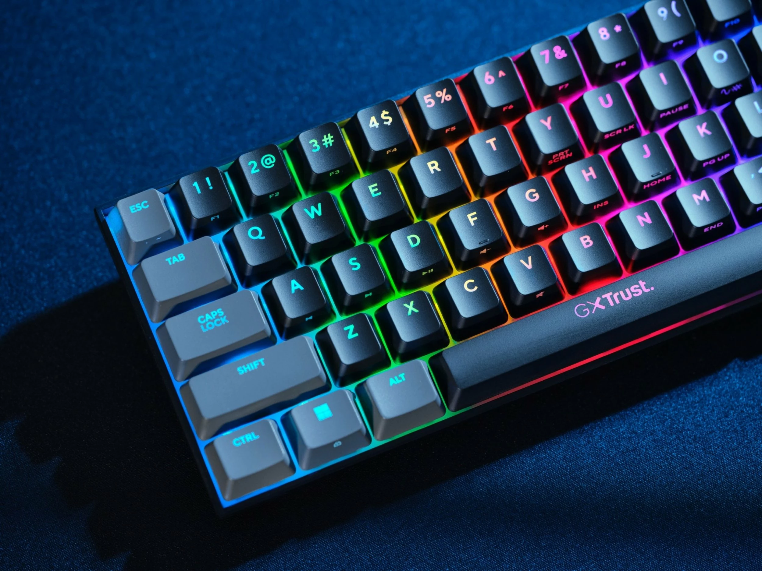 Tastierë gaming Trust GXT 867 Acira, 60%, USB, USB-C, US 2