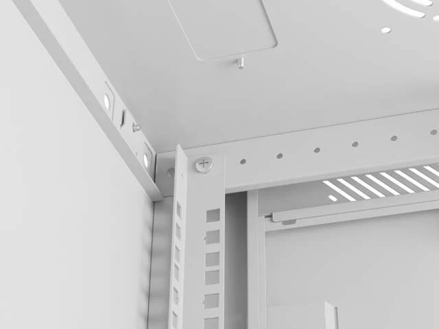 Kasë rack LANBERG 19" 4U, 600x450mm, metalike, ngjyrë hiri