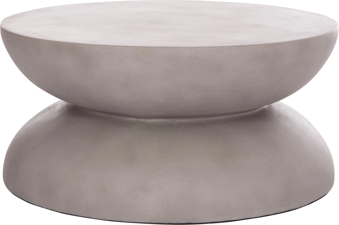 Tavolinë kafeje e rrumbullakët ANNA, fibër-cement, ngjyrë gri, FH18158.03, 92x44.5cm