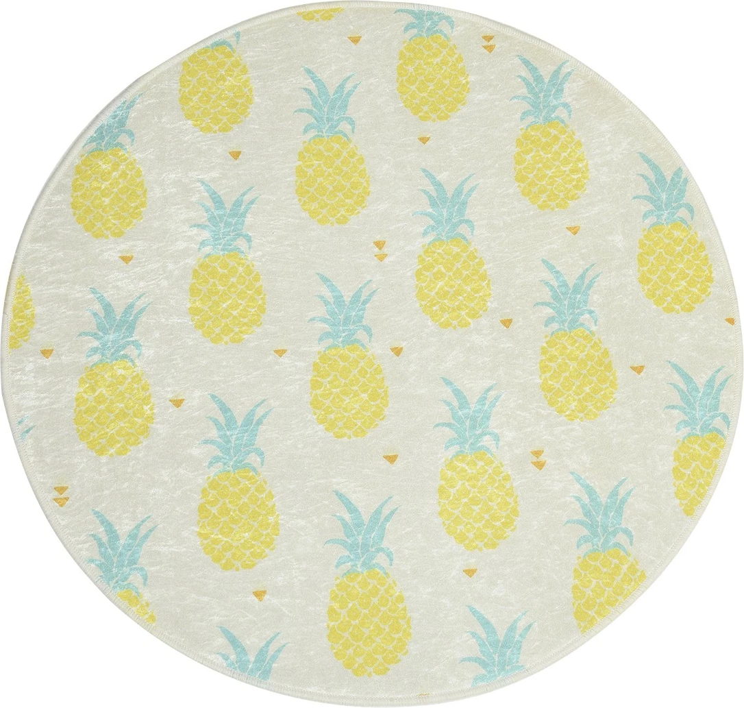 Tapet për banjo Mijölnir, model ananas, Djt Cap, shumëngjyrësh, 100cm