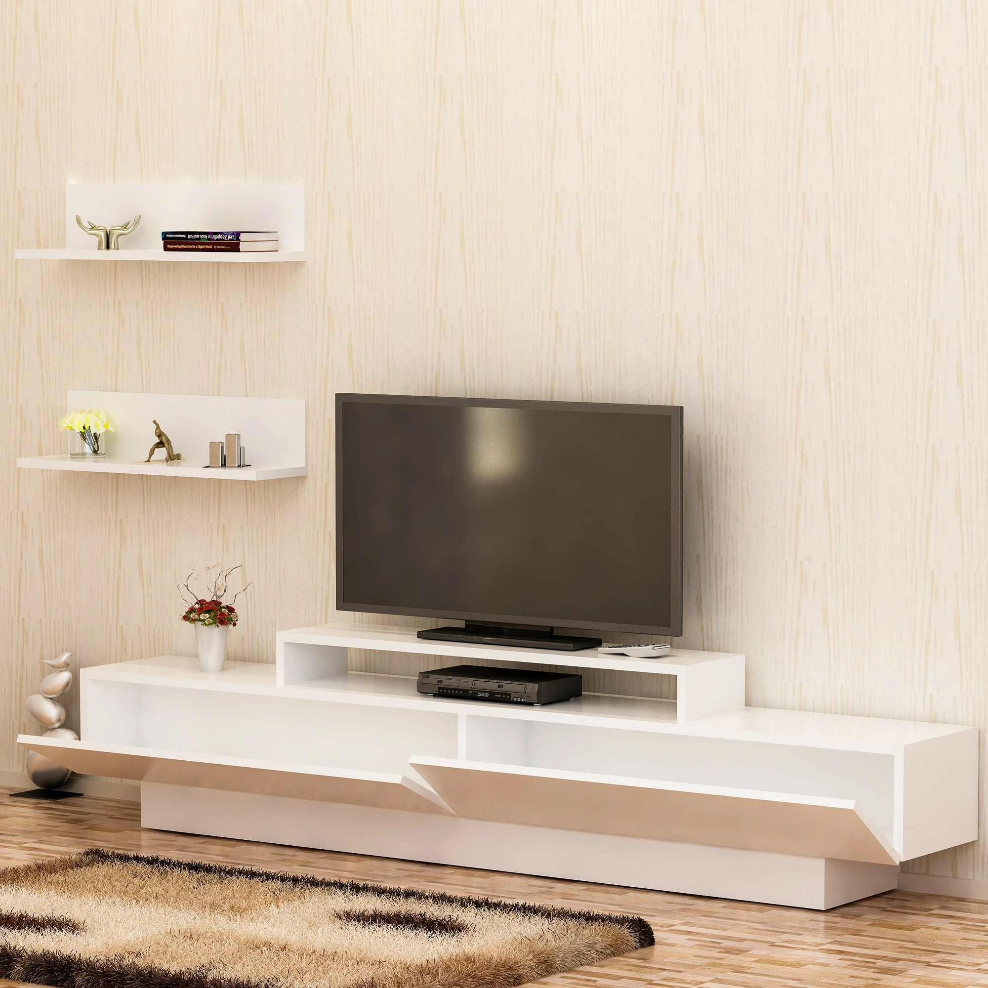 Komodë TV Hanah Home, Lucca TV, e bardhë