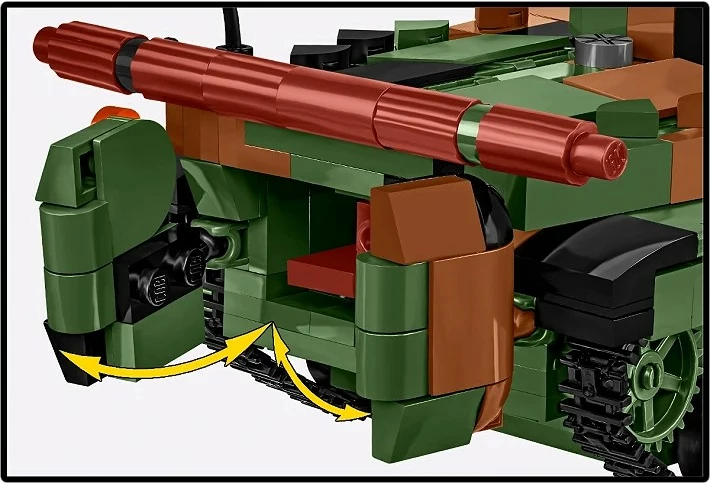 Set blloqe ndërtimi, Cobi, BWP-1 COBI-2630, 756 elemente 1:35, 2-në-1 PL/UKR, kamuflazh