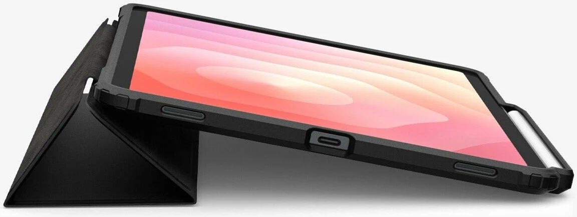 Mbështjellës folio për tablet Spigen Ultra Hybrid Pro për Samsung Galaxy Tab S11 11\" X730/X736, me stand, mbulim magnetik & 2 mbajtës S Pen, ngjyrë e zezë