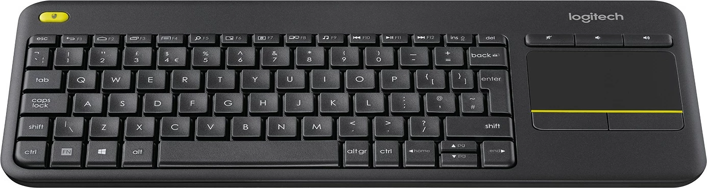 Tastierë wireless Logitech K400 Plus, Mini, RF Wireless, AZERTY, e zezë