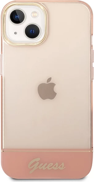 Mbështjellës Guess GUHCP14MHGCOP për iPhone 14 Plus 6.7", rozë, hardcase