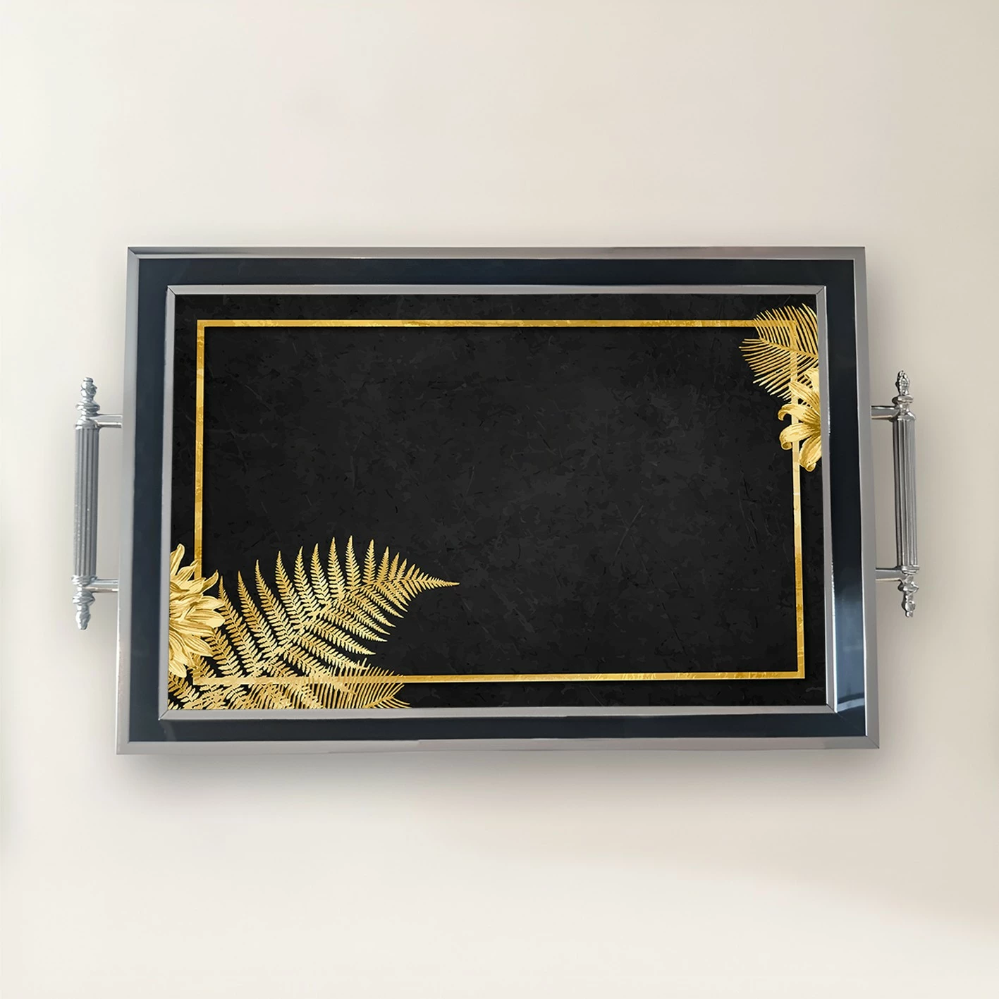 Tabaka xhami, shumëngjyrëshe, Aberto Design, TPG9773, 50x29x3.5 cm