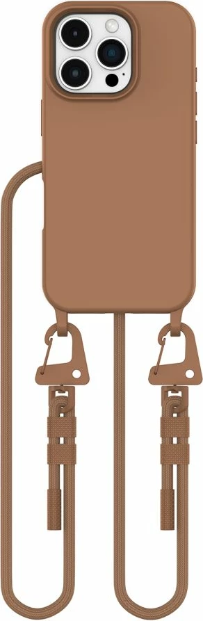 Mbështjellës Tech-Protect Magnecklace për iPhone 16 Pro Max, MagSafe, Kafe