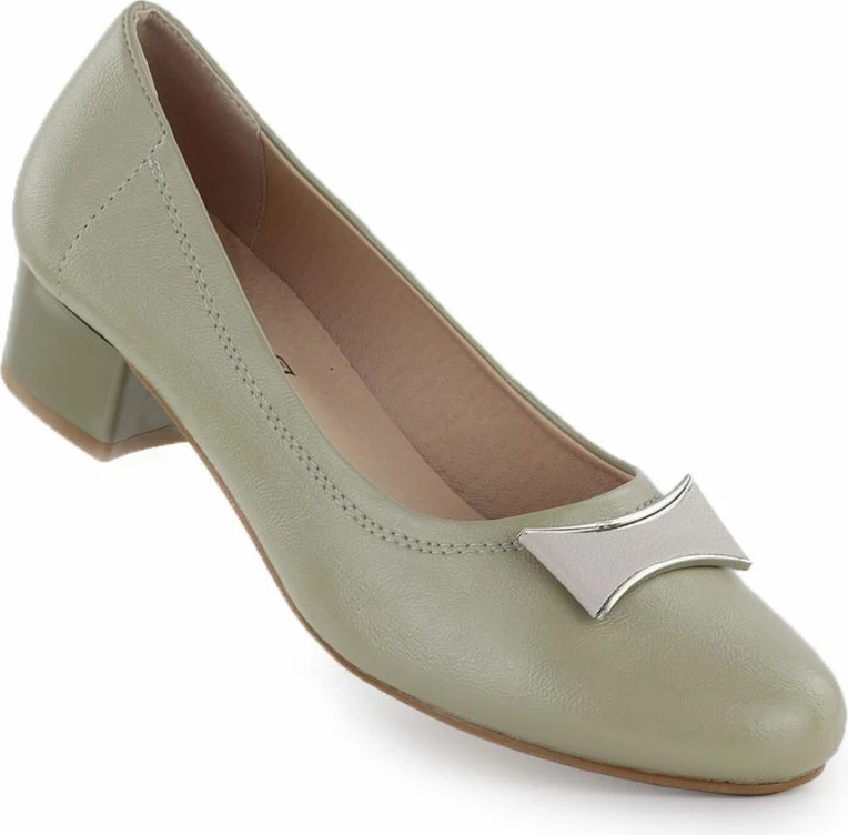 Këpucë me take për femra Jezzi 200-15, ngjyrë ulliri