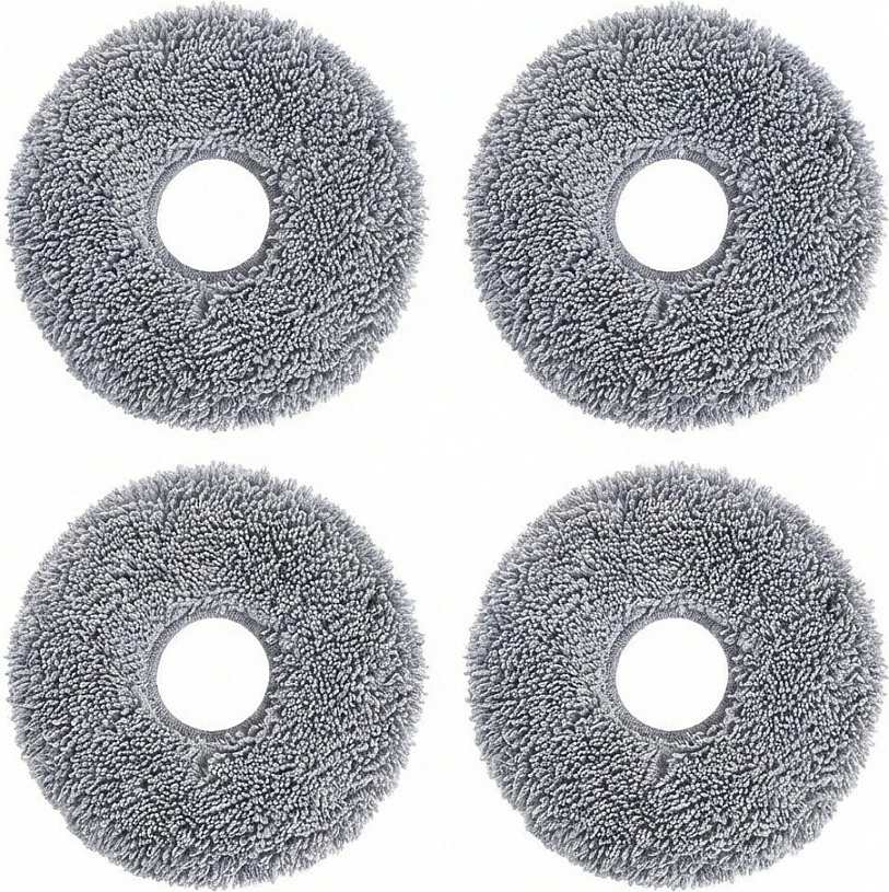 Padi fshirëse të larshme ECOVACS për DEEBOT N30 PRO OMNI, set 4 copë, gri