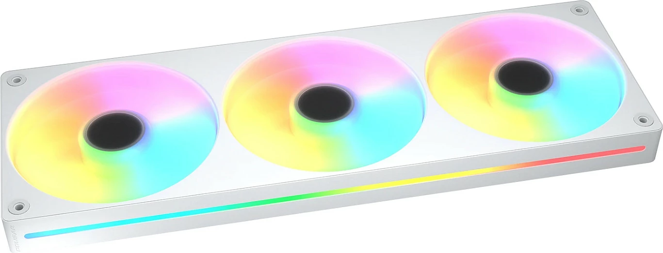 Ventilatorë për kasë Cougar Unity360-FB, set 3x120mm, ARGB PWM 360mm, të bardhë