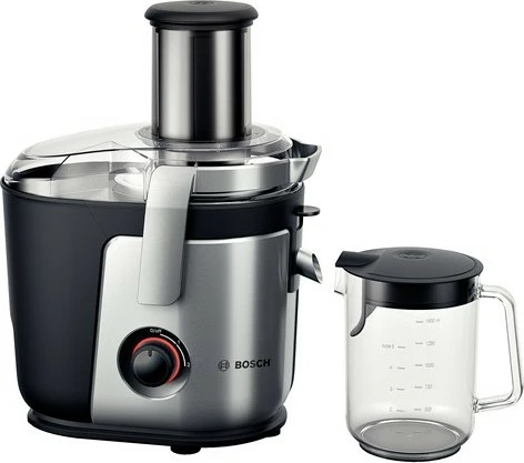 Shtrydhëse lëngjesh Bosch MES4000, 3 L, 1000 W, e zezë, gri, çelik inox