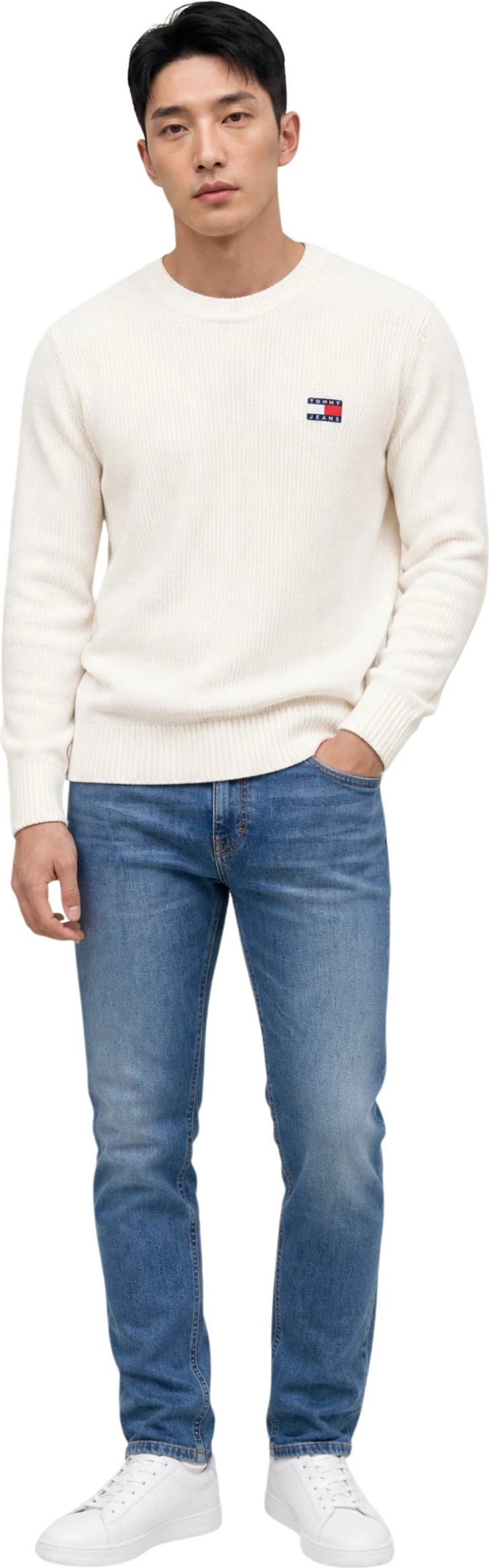 Duks për meshkuj Tommy Hilfiger Jeans DM0DM20923, i bardhë [Madhësia: M]