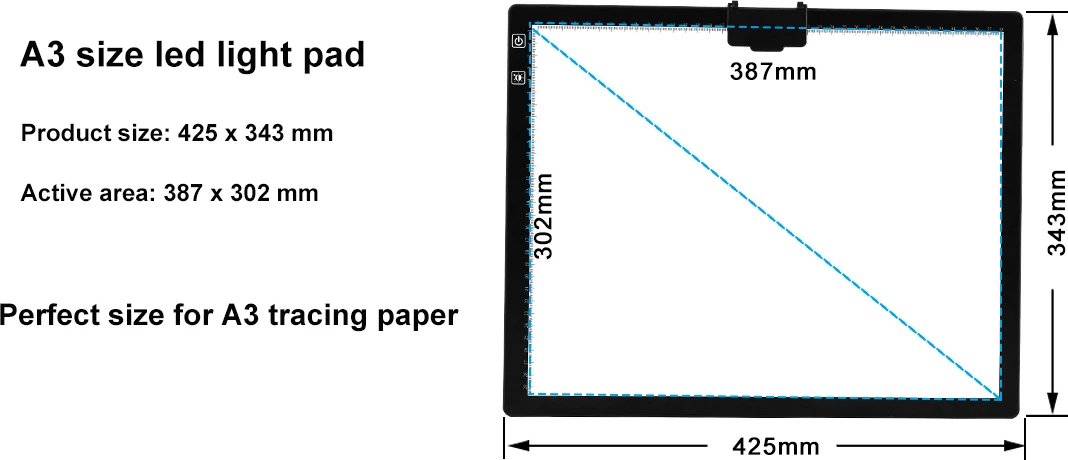 Tablet Vizatimi / Dritë Vizatimi / Projektor Vizat SONIT A3-D40