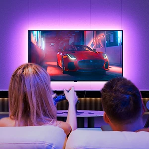 Dritë prapavije LED RGB për TV Govee Backlight 46-60\", 3 m, Bluetooth/USB, set 4 segmente