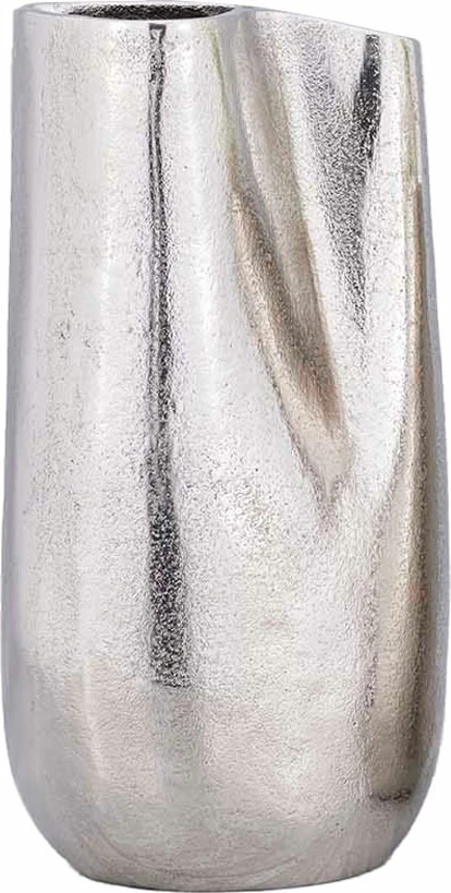 Vazo alumini NATURE VESSEL, ngjyrë argjendi, 19x15x34cm