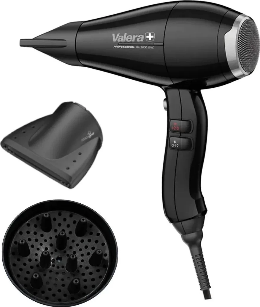 Tharëse flokësh Valera Swiss Silent Jet 8600 Ionic, 2400W, e zezë