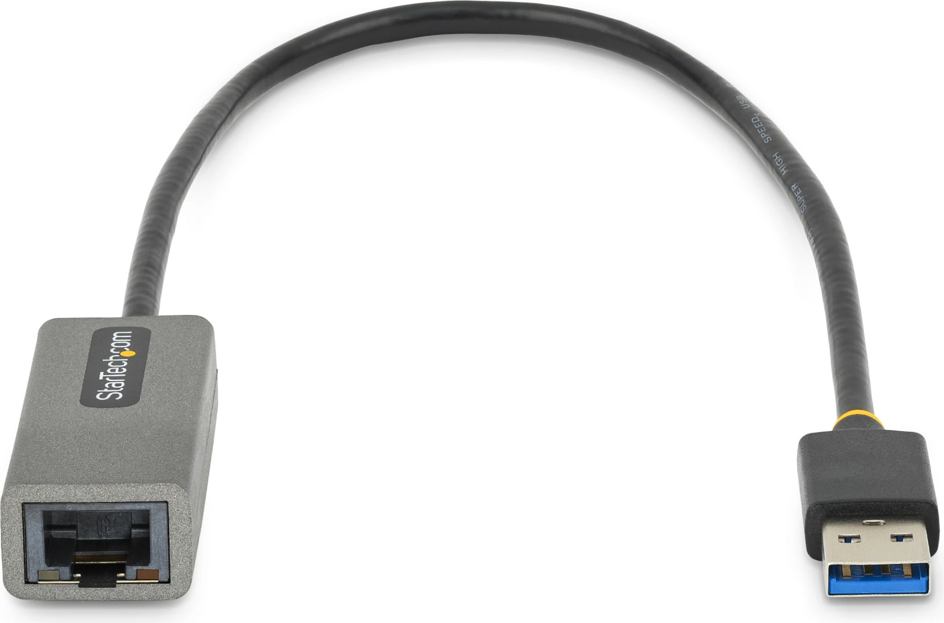 Adapter USB 3.0 në Gigabit Ethernet StarTech, USB-A në RJ45, kabllo 30cm, gri