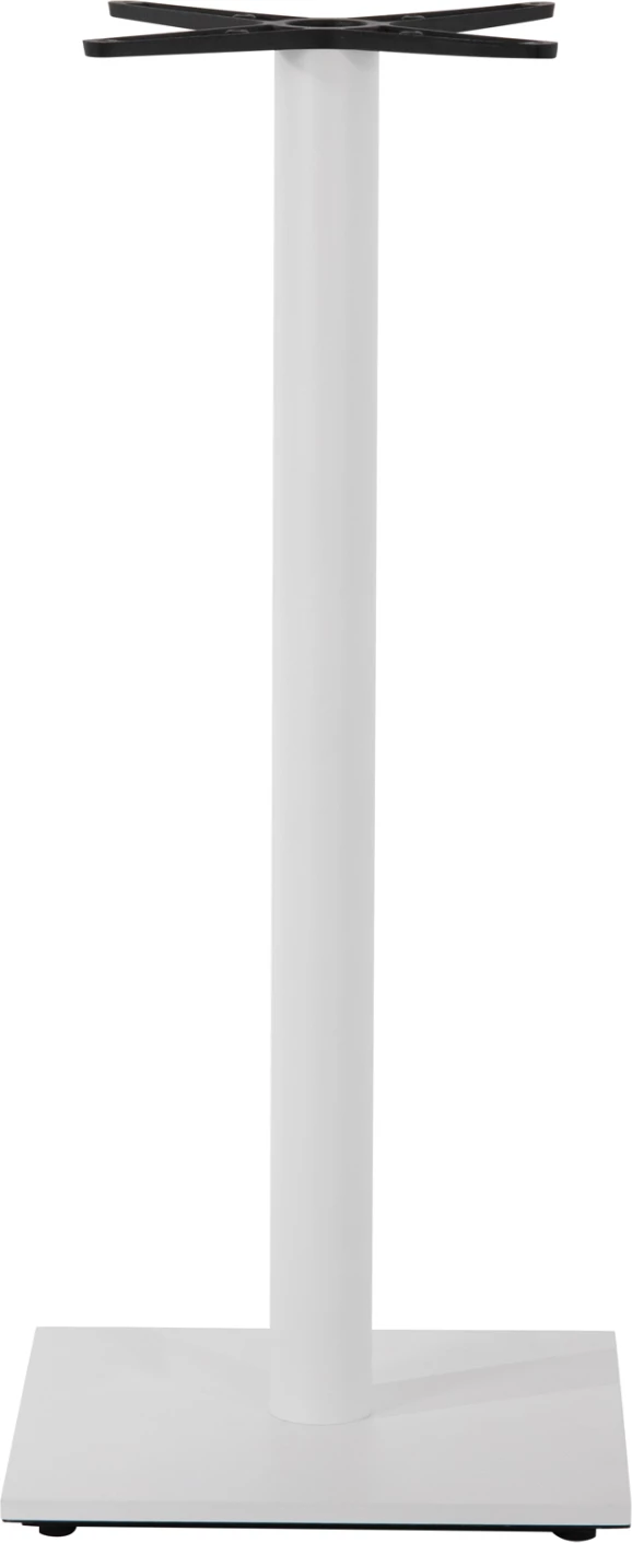 Bazë për tavolinë bari, metalike, ngjyrë e bardhë mat, FH439.02, 45x45x107H cm