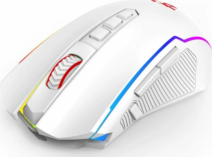 Maus gaming Redragon M914W-RGB NIX 5000 DPI RGB 3-në-1 (USB/2.4GHz/Bluetooth) i bardhë 8