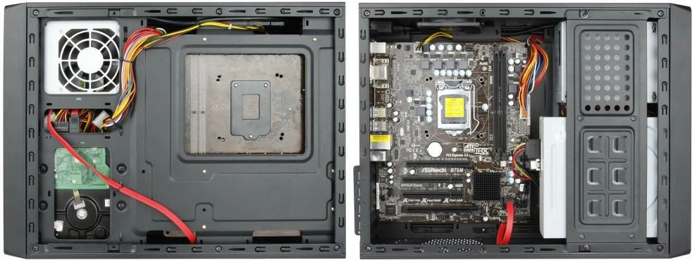 Kasë Chieftec UE-02B mini tower, micro ATX, 250W, e zezë