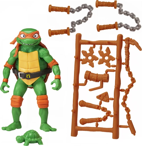 Teenage Mutant Ninja Turtles Mutant Mayhem - Figura e Michelangelo