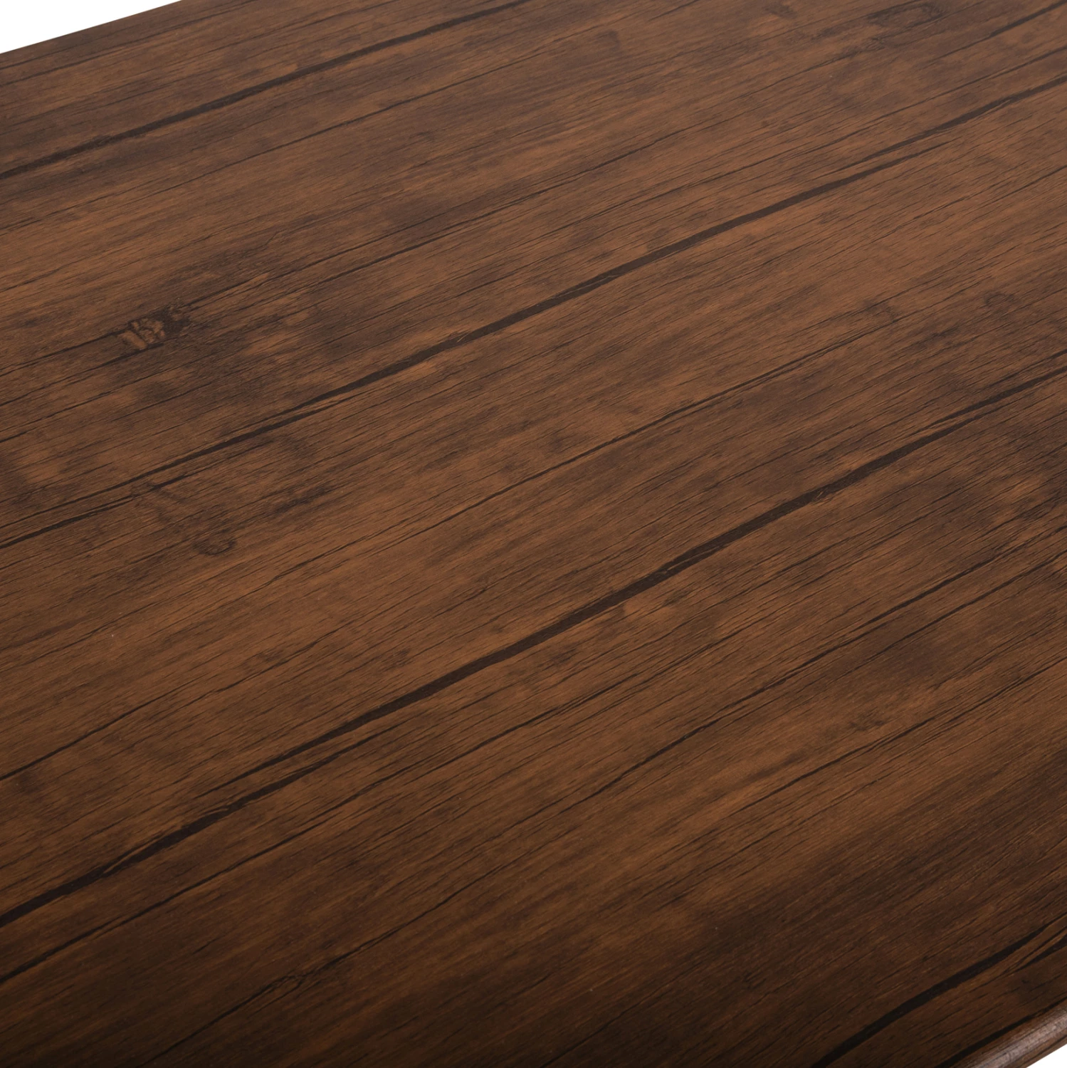 Tavolinë me karrige, 5 copë, PEARY FH9416.11, metal i zi-MDF, ngjyrë arre, 110x60x74 cm